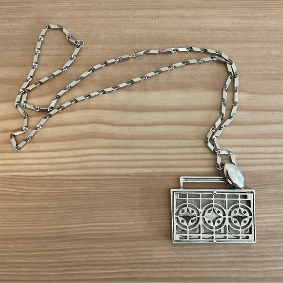 Boom Box Silver Long Necklace - Picture 4 of 4